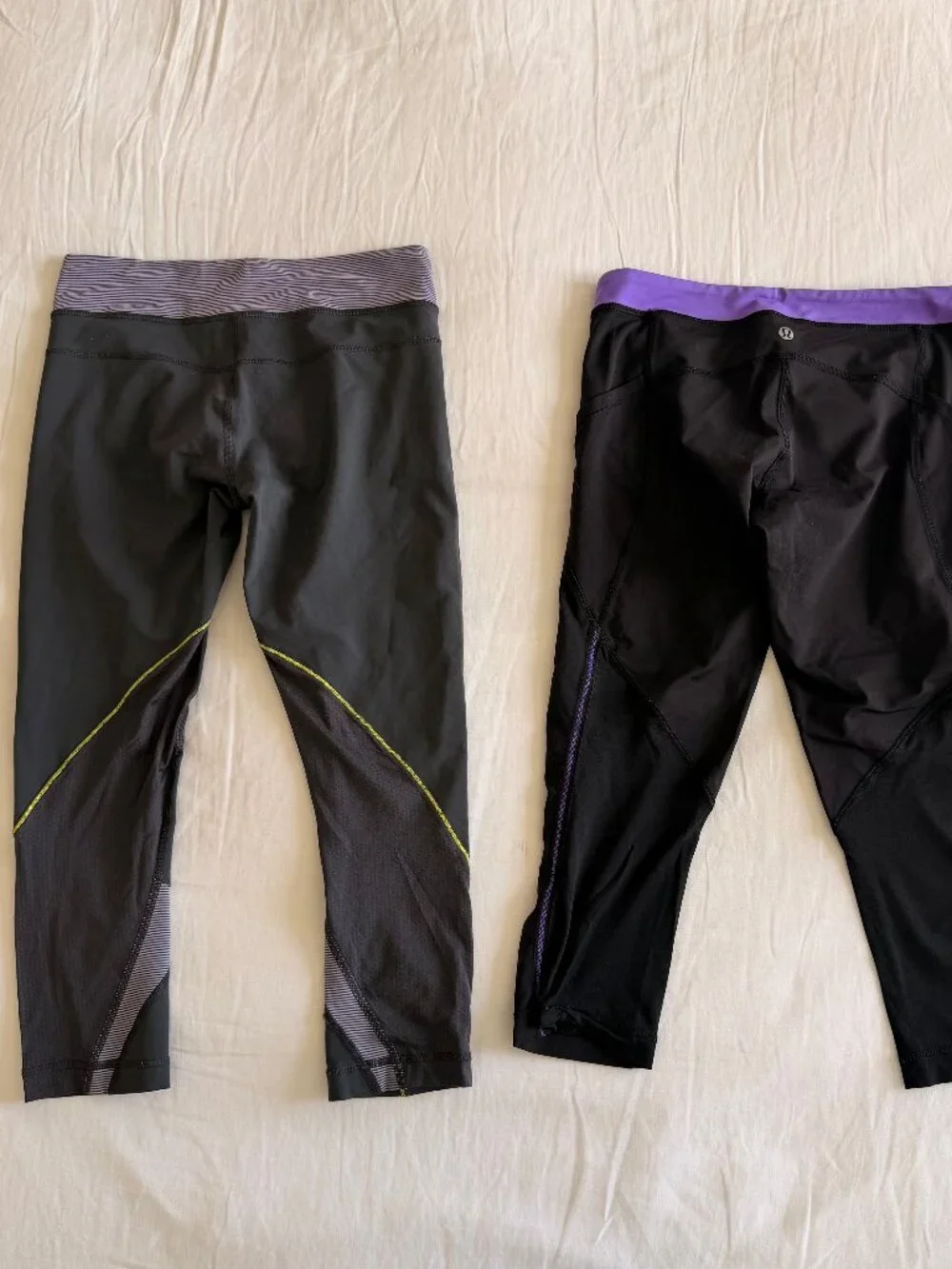 Lulu black crop legging bundle (sz 6) - Picture 3 of 9